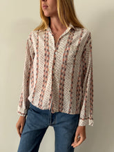 50s Rayon Gab Brown Shirt