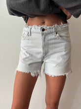 Orange Tab Cut Off Light Wash Levis Shorts 29w