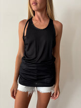 60s Black Nylon Tank