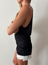 60s Black Nylon Tank