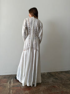 Antique Linen & Lace Lawn Dress