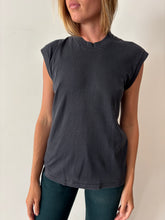 Faded Black Sleeveless tee