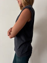 Faded Black Sleeveless tee