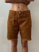 60s Brown Cut Off Jean Shorts