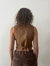 Turn of The Century Cotton Brown Vest