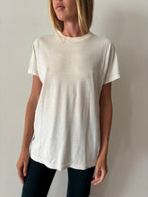 Worn Soft White Cotton Tee