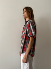50s Penney's Short Sleeve Flannel Work Shirt