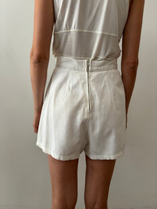 40s/50s White Twill Shorts