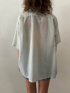 40s Seafoam Sheer Nylon Shirt