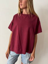 Big Boxy Maroon Tee