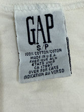 Gap White V-Neck Made in USA Tee
