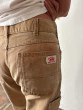 Tan Double Knee Round House Work Pants 32w