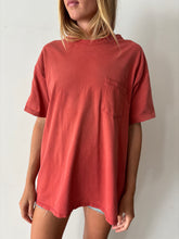 Big Faded Red Pocket Tee