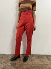 French Custom Opera High-Waist Wool Trousers