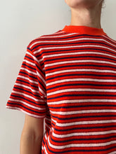 70s Red Terry Striped Tee