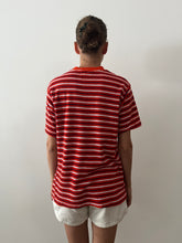 70s Red Terry Striped Tee