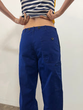 60s Indigo Blue Cotton Work Pants