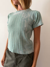 1930s Ribbed Cotton Tee