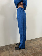 30s/40s Blue Silk Pajama Set