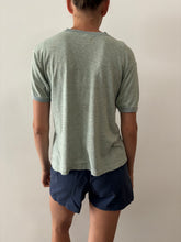 60s/70s Light Heather Green tee