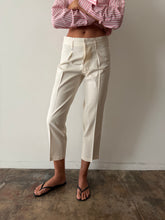 White Cotton Japanese Cotton Work Trousers 30w