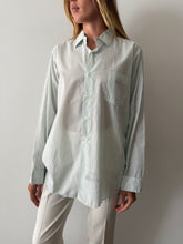 Light Green Arrow Button Down