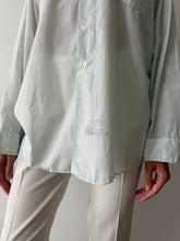 Light Green Arrow Button Down