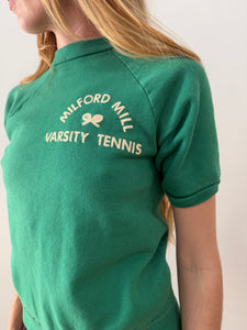 60s Varsity Tennis Shortsleeve Sweatshirt