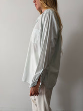 Light Green Arrow Button Down