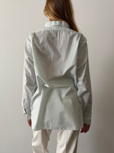 Light Green Arrow Button Down