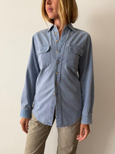 Faded Blue Woolrich Work Shirt