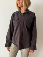 Dark Brown Wrangler Western Shirt