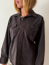 Dark Brown Wrangler Western Shirt