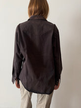 Dark Brown Wrangler Western Shirt