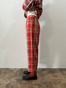 70s/80s Cotton Flannel Homemade Trousers