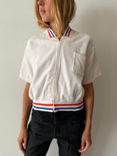 50s/60s Zip Up Terry Cloth Shirt