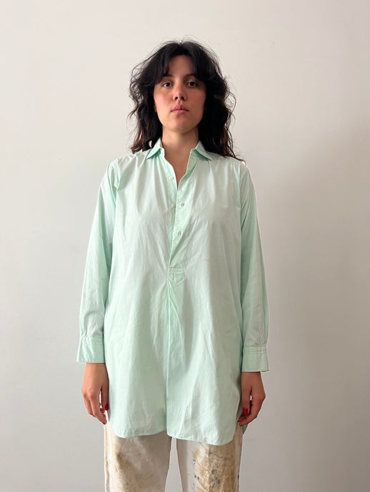 40s Mint Pullover Euro Dress Shirt