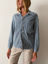 French Striped Chore Coat