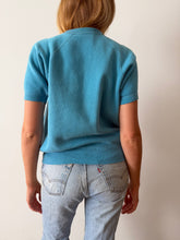 50s/60s Blue Camel Short Sleeve Sweatshirt