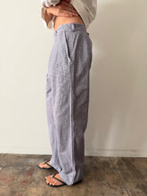 French Cotton Houndstooth Trousers 33w