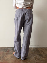 French Cotton Houndstooth Trousers 33w