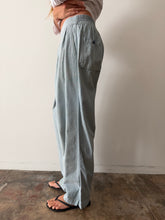 French Light Blue Cotton Uniform Pants 31w