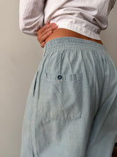 French Light Blue Cotton Uniform Pants 31w