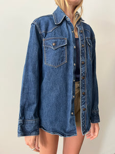 Heavy Denim Western Shirt Jac