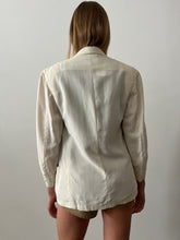 1940s Palm Beach White Summer Blazer