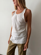 White Ribbed Fruit of the Loom Tank