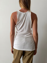 White Ribbed Fruit of the Loom Tank