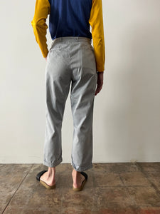 50s/60s Grey Cotton Work Pants
