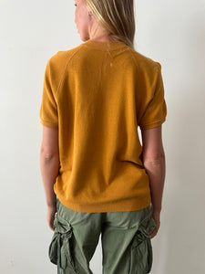 Mustard Short Sleeve Sweatshirt