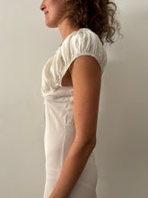 30s Full Length White Slip Dress